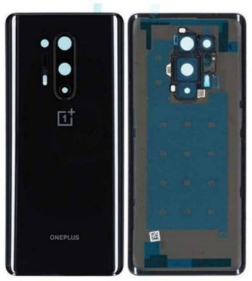 TrofT OnePlus OnePlus 8 Pro(Glass)With Camera Lens Back Panel(Onyx Black)
