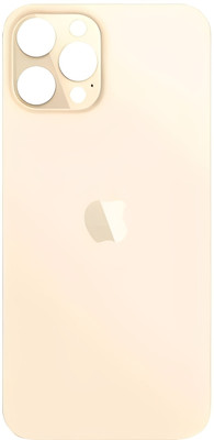 SRaccessories Apple iPhone 12 Pro Max (Glass) Back Panel(Gold)