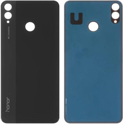 Kraze4blaze Honor 8x (Best Quality)(With Proper Logo)(Glass) Back Panel(Black)