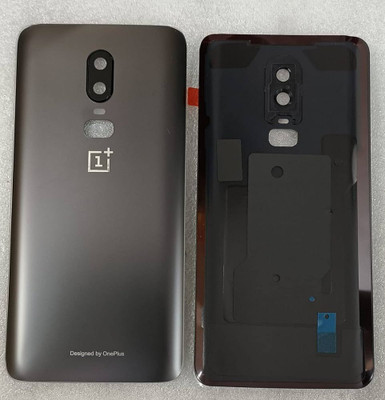 SPAREWARE ONEPLUS Oneplus 6 -Matt Black (WITH CAMERA LENS & HEAT & SINK GASKET) Back Panel(Black)