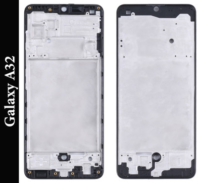 Purplesavvy SAMSUNG Galaxy A32 / SM-A325 Front Housing LCD Frame Bezel Plate Front Panel(Black)