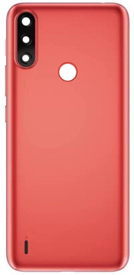 Flipkart SmartBuy Motorola E7 Power Back Panel(Coral Red)