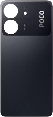 Shkiyo Redmi Poco C65 With Proper Logo Back Panel(Black)