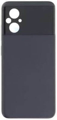 SPAREASP Redmi Poco M5 (With Proper Logo and Side Keys) Black Back Panel(Black)