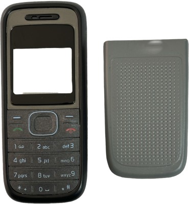 imbi Nokia 1208 Front Back Body With Keypad Front & Back Panel(Black)