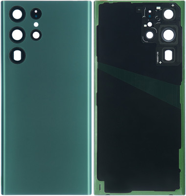 Spares4ever Samsung Galaxy S22 Ultra Green with Camera Lens Glass Back Panel(Green)
