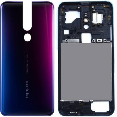 SRaccessories Oppo F11 Pro (Housing Body) (Side Keys with Middle Body) Full Panel(Thunder Black)