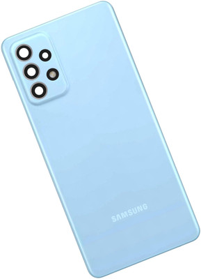 Unique4Ever SAMSUNG Galaxy A52 / A52s With Camera Glass Lens Back Panel(Awesome Blue)