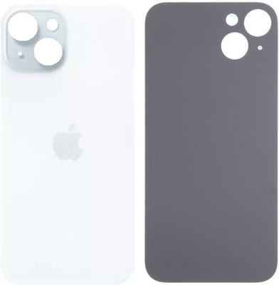 Sandreezz Apple iPhone 15 Plus (Glass) (Best Quality) (with Proper Logo) Back Panel(Blue)