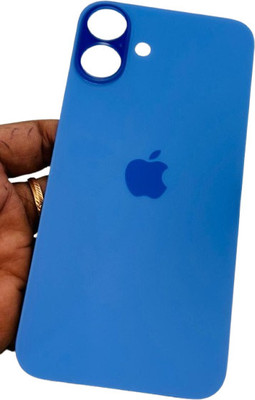 Sandreezz Apple iPhone 16 (Glass) (Best Quality) (with Proper Logo) Back Panel(Ultramarine)