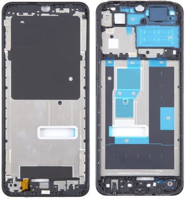 Unique4Ever Vivo Y02 Front Housing LCD Frame Front Panel(Black)