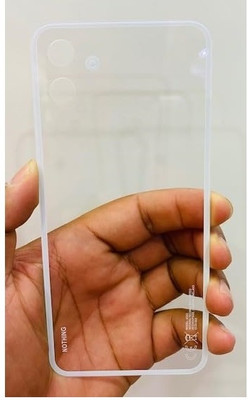 Ufixit NOTHING PHONE 1 (GLASS) WITH PROPER LOGO Back Panel(TRANSPARENT WHITE)