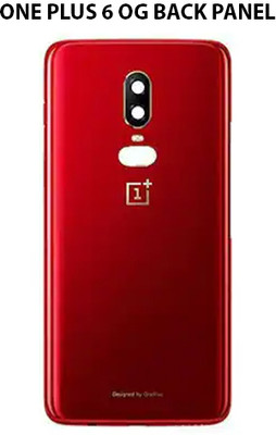 Tusail ONEPLUS 6 OG Back Replacement Glass, Back Panel(Red)