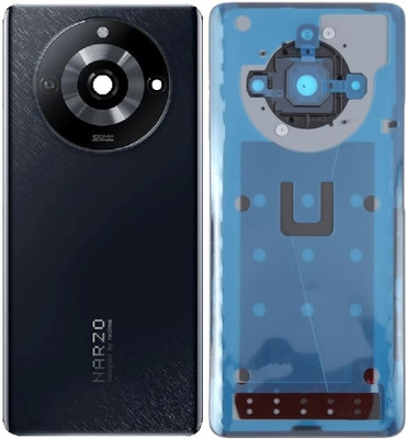 Sandreezz Realme Narzo 60 Pro (5G) (with Camera Lens Ring) (Best Quality) (with Proper Logo) Back Panel(Cosmic Black)