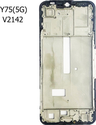 Tworld vivo Y75 5G ( V2142 ) Front Housing LCD Frame Bezel Plate Digitizer Panel(Black)