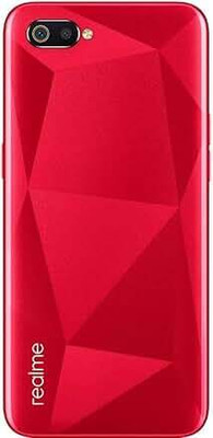 SPAREASP Realme C2 (With Proper Logo) Red Back Panel(Red)
