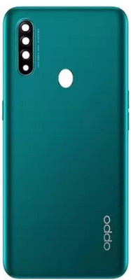 Sandreezz Oppo A31 2020 (With Middle Ring Camera Lens & Side Volume Power Buttons) Back Panel(Lake Green)