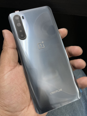 MAXOUT OnePlus Nord (Gray Onyx) with Camera Ring Glass lens Back Panel(Gray Onyx)
