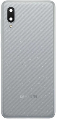HQP for Samsung Galaxy A02 ( SM-A022F, SM-A022F/DS, SM-A022M ) - [ With Volume + Power Key & Camera Glass ] Battery Back Door Replacement Back Panel(Denim Grey)
