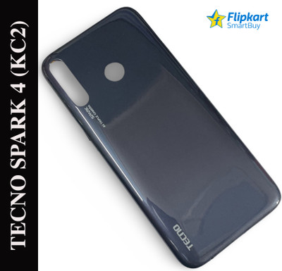 Flipkart SmartBuy Tecno Spark 4 (KC2) Back Panel(Black)