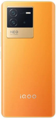 HNVIEW IQOO NEO 6 BACK PANEL WITH CAMERA LENS AND LOGO COMAPTLBE Back Panel(Orange)
