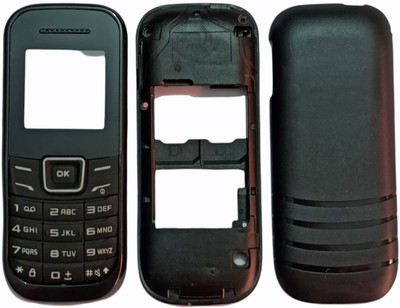 imbi Samsung E1200 Pusha (Single SIM Model) Front Back and Middle Body With Keypad Full Panel(Black)