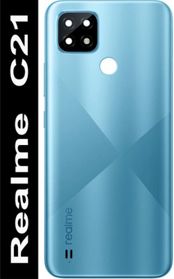 Flipkart SmartBuy Realme C21 With Camera Lens & Side Volume Power Buttons Back Panel(Cross Blue)