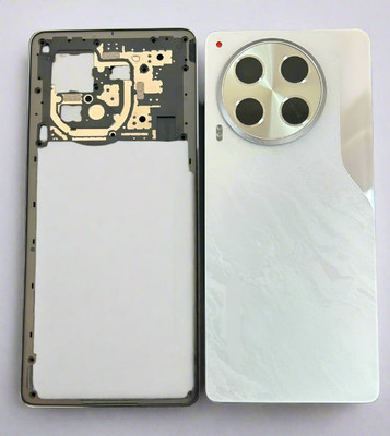 SRaccessories Tecno Camon 30 5G (Housing Body) (Side Keys with Middle Body) Full Panel(Uyuni Salt White)