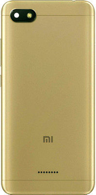 HQP for Xiaomi Redmi 6A ( M1804C3CG, M1804C3CH, M1804C3CI ) Battery Back Door Replacement [ With Volume and Power Key and Camera Glass ] Back Panel(Gold)