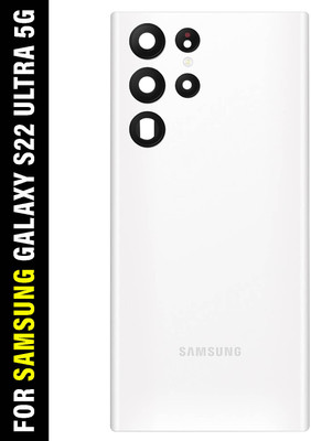 Safa Samsung Galaxy S22 Ultra 5G With Camera Glass Back Panel(Phantom White)