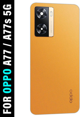 SUFO OPPO A77 / OPPO A77s 5G With Camera Glass Back Panel(Sunset Orange)