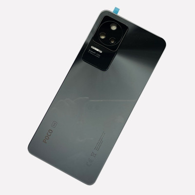 SRaccessories Poco F4 (5G) ( With Camera Ring Lens ) Back Panel(Grey)