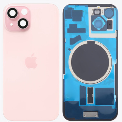 Unique4Ever Apple iPhone 15 with Camera Lens Cover + MagSafe Magnet Back Panel(Pink)