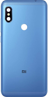 HQP for Xiaomi Redmi Note 6 Pro ( M1806E7TG, M1806E7TH, M1806E7TI ) Battery Back Door Replacement [ With Volume + Power Key and Camera Glass ] Back Panel(Blue)