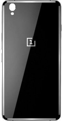 Sandreezz OnePlus X (Glass) (with Proper Logo) Back Panel(Black)
