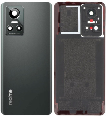 Sandreezz Realme GT NEO 3 (Glass) (With Camera Lens Ring) (Best Quality) (with Proper Logo) Back Panel(Asphalt Black)