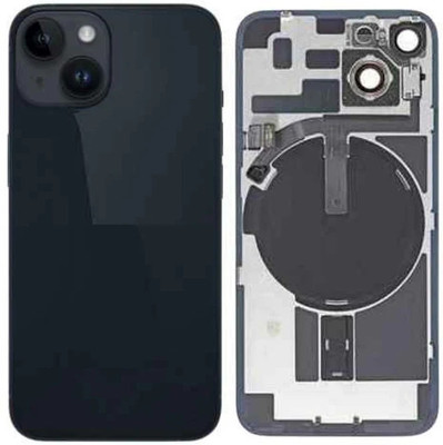 KezeMize Apple iPhone 14 Plus Rear Housing Glass + Camera Lens + Metal Plate + Magsafe Magnets Back Panel(Midnight) KezeMize Apple iPhone 14 Plus Rear Housing Glass + Camera Lens + Metal Plate + Magsafe Magnets Back Panel(Midnight)