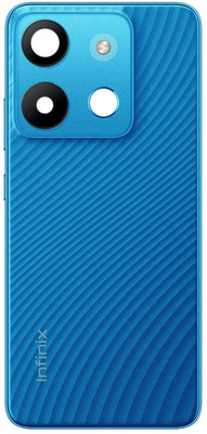 HQP for Infinix Smart 7 ( X6515 ) Battery Back Door Replacement [ With Volume + Power Key and Camera Glass and Camera Lens Cover ] Back Panel(Peacock Blue)