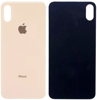 KezeMize Apple iPhone XS Max (Best Quality)(With Proper Logo)(Glass) Back Panel(Gold)
