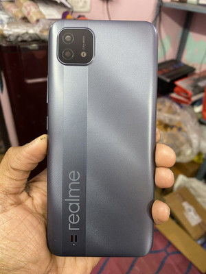 FLOUNDER REALME C20 WITH PROPER LOGO Back Panel(COOL GREY)