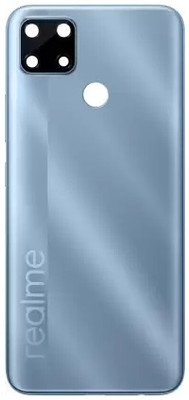 FLOUNDER REALME C25 With Camera Lens & Side Volume Power Buttons Back Panel(Watery Blue)
