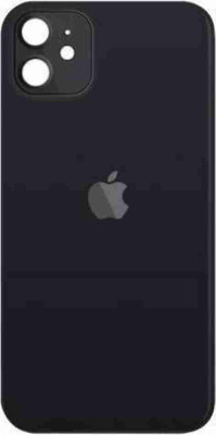 Kraze4blaze Apple IPhone 12 (With Proper Logo) Back Panel(black)