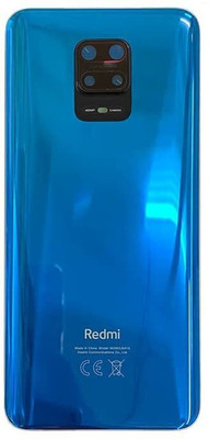 mobileworld Back Door Panel Body Cover Back Glass for Xiaomi Mi Redmi Note 9 Pro (with Logo) Camera Lens Fitting Back Panel(Blue)