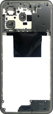 HQP for Realme Narzo N53 ( RMX3761 ) - [ With Volume Key and Network Strips ] Middle frame bezel Chassis Ring Digitizer Panel(Black)