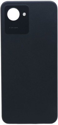 Docile Realme c30 Back Panel(Black)
