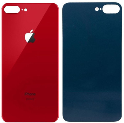 Kraze4blaze Apple iPhone 8 Plus (Best Quality)(With Proper Logo)(Glass) Back Panel(Red)