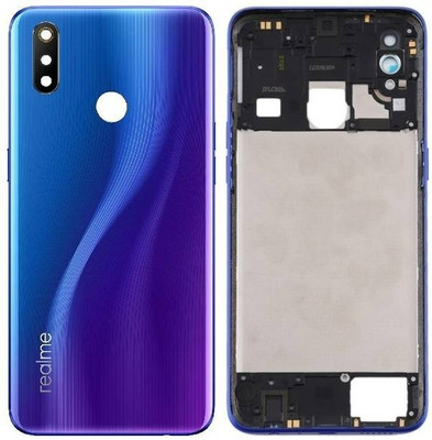 SRaccessories Realme 3 Pro (Housing Body) (Side Keys with Middle Body) Full Panel(Nitro Blue)