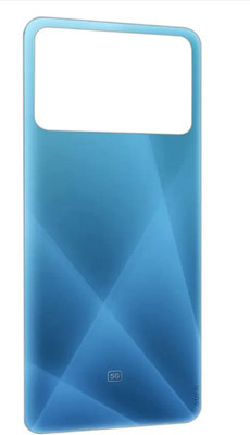 Kraze4blaze Xiaomi Poco X4 Pro (Best Quality)(With Proper Logo) Back Panel(Blue)