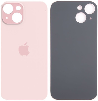 Sandreezz Apple iPhone 15 (Glass) (Best Quality) (with Proper Logo) Back Panel(Pink)