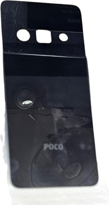 IncMart For Xiaomi POCO C61 4G back glass Back Panel(Black)